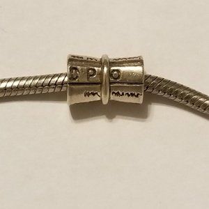 Sterling silver  Diploma charm